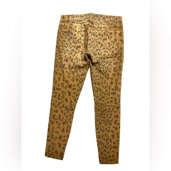 Current/Elliott the stiletto camel leopard  Patterned Jeans size 24 - Picture 6 of 9